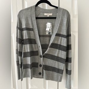 LOFT slight gray sweater brand new